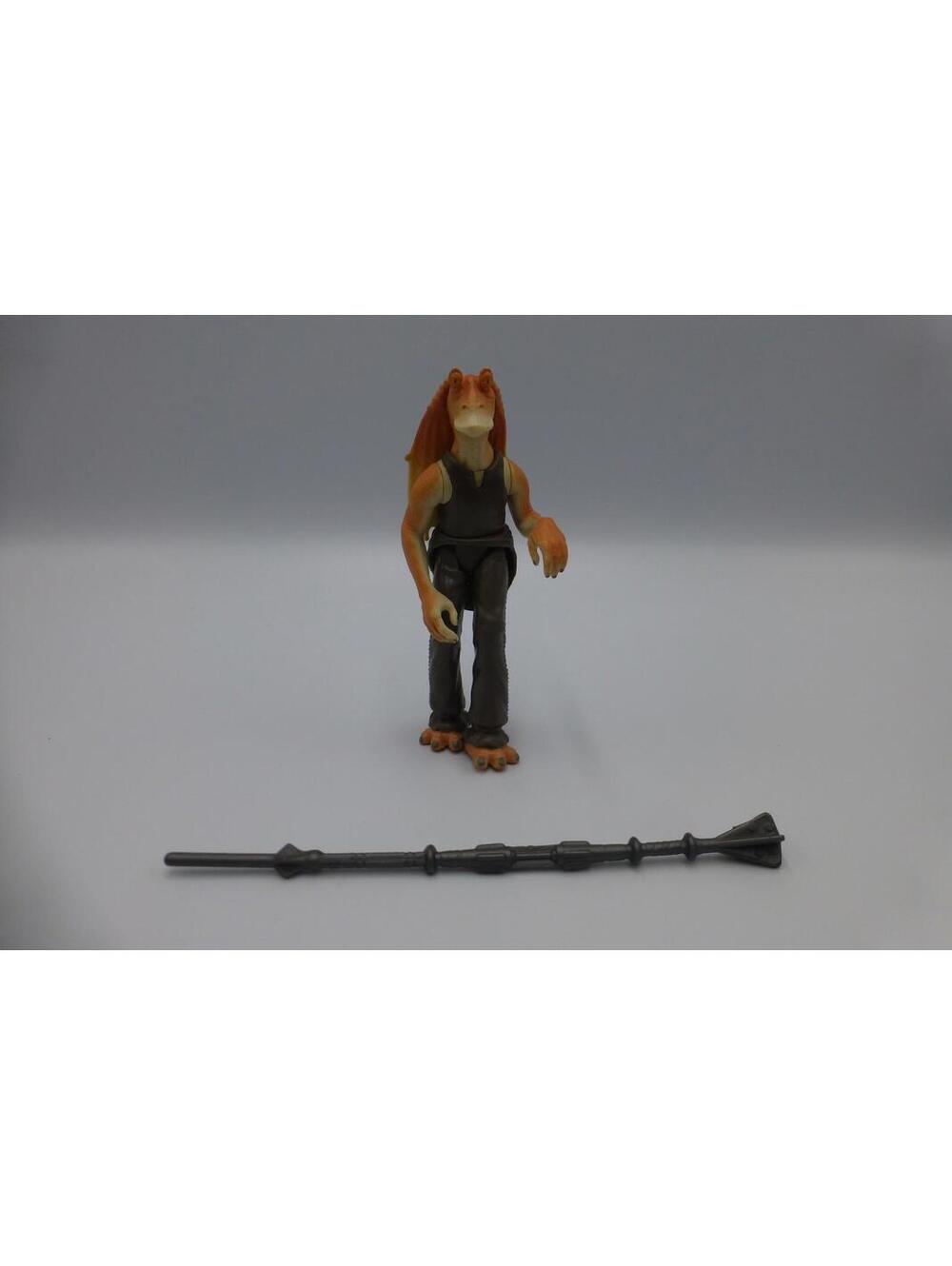 Star Wars Jar Jar Binks Gungan Action Figure with Staff Accessory Episode I C9